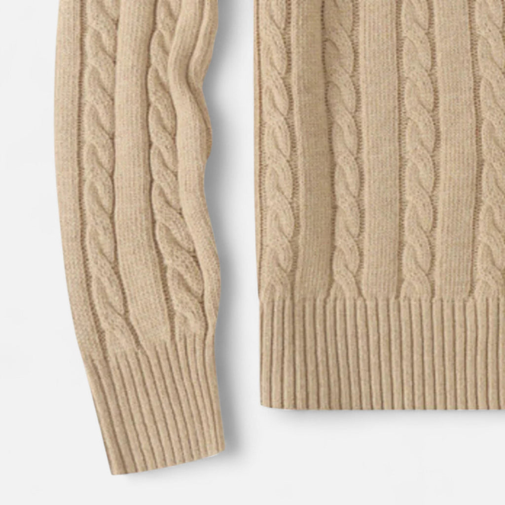 Maglione da uomo in misto cotone – Stile classico con scollo rotondo
