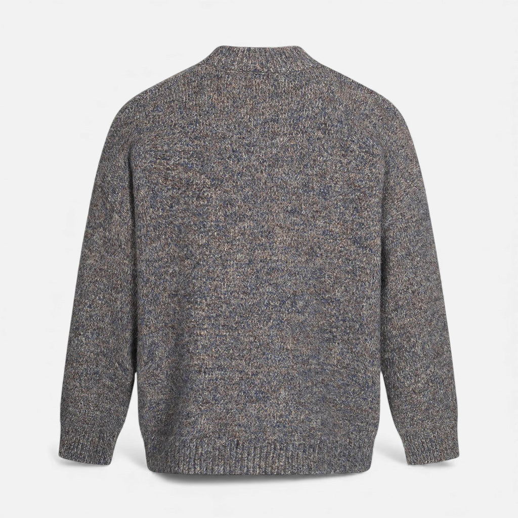 Maglione da uomo effetto lana con scollo rotondo