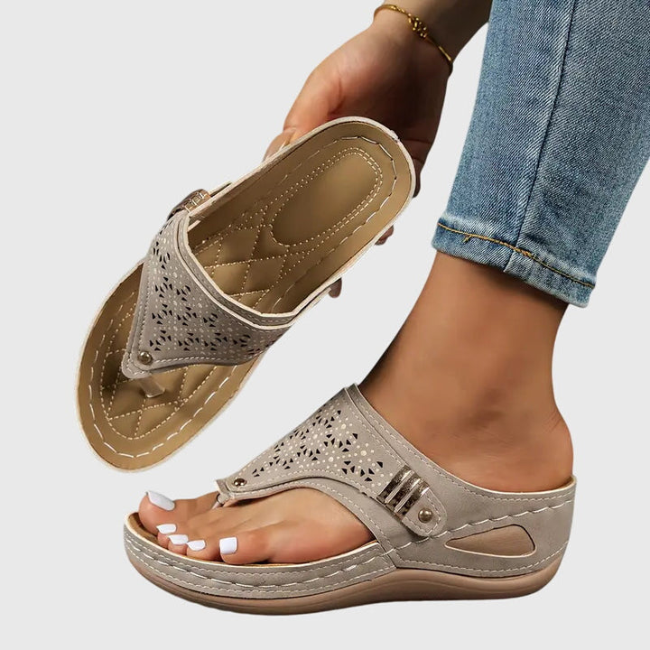 Comfort Support Sandals with Cushioned Sole