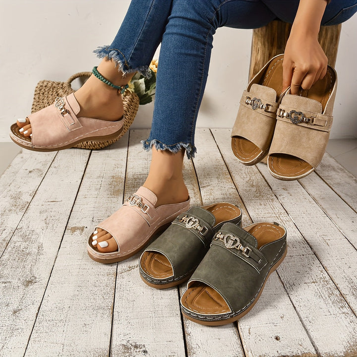 Sandalias Planas Ajustables de Confort