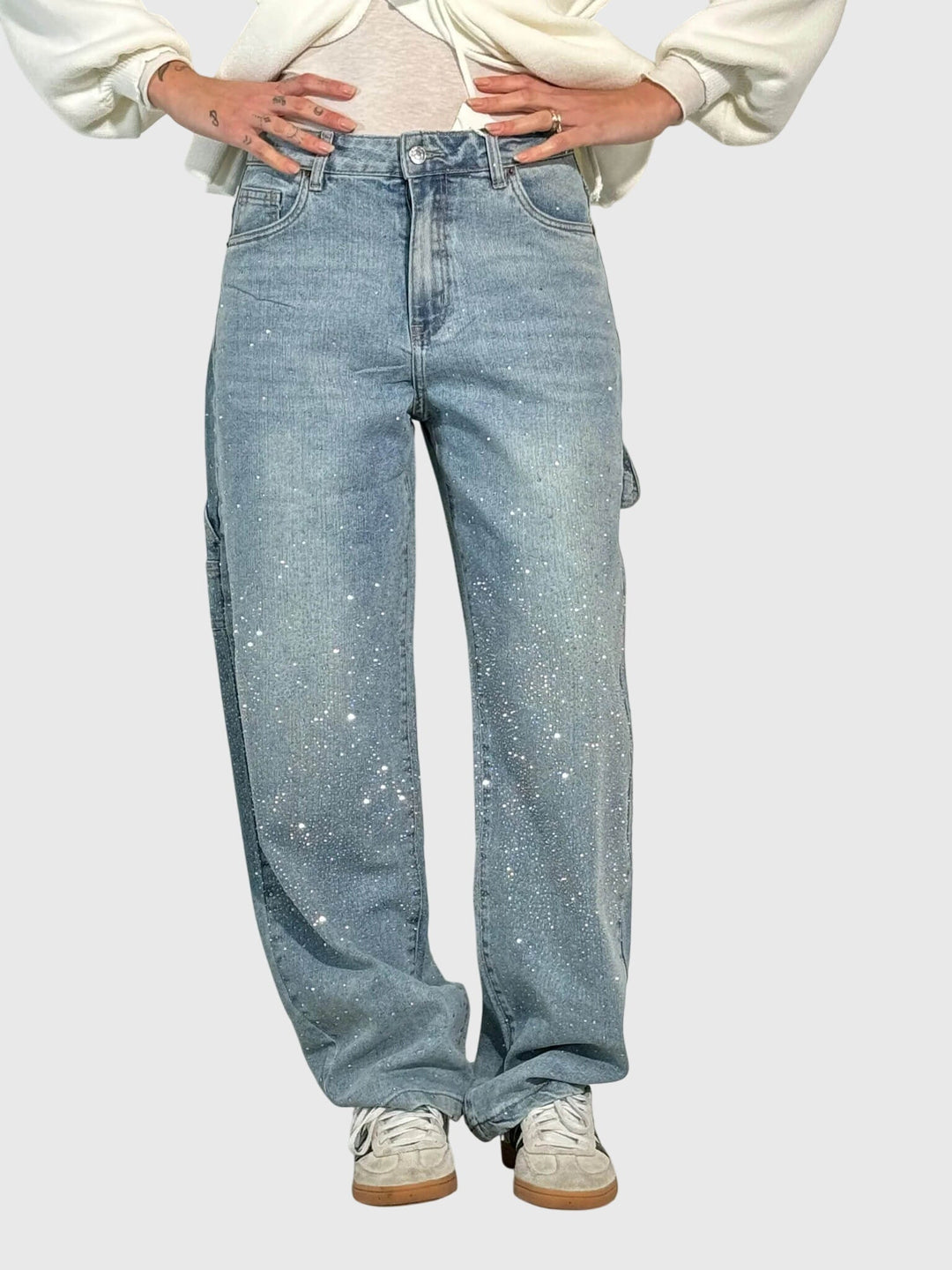 Pantalones con patrón de diamantes