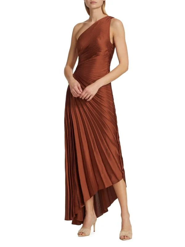 Luxurious Evening Party Asymmetric Maxi Dress for Women