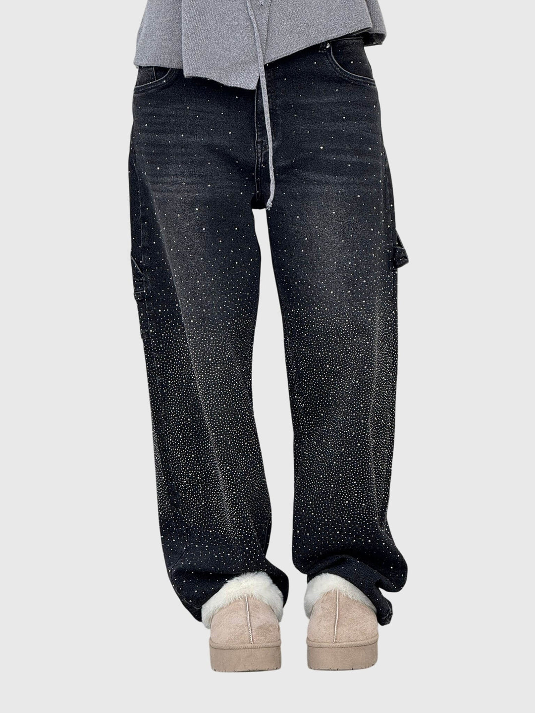 Pantalones con patrón de diamantes