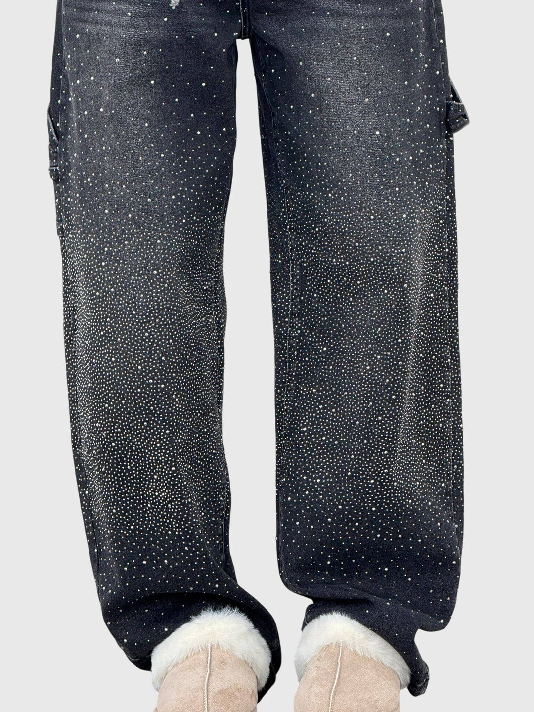 Pantalones con patrón de diamantes
