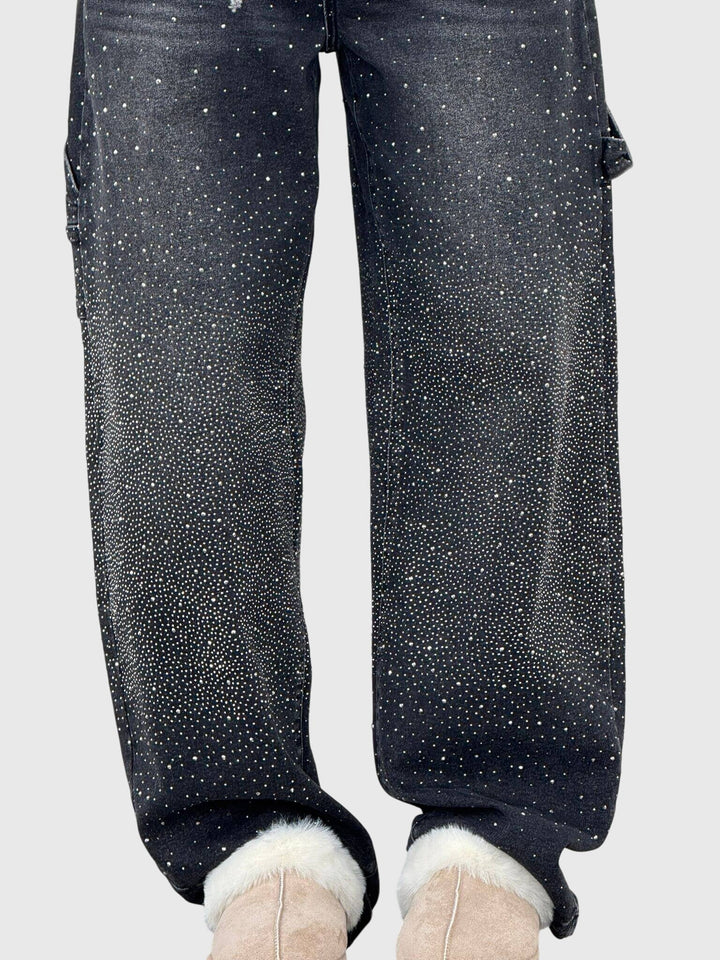 Pantalones con patrón de diamantes