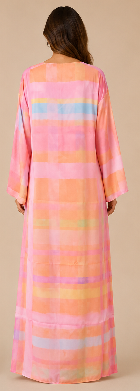 Sunset Stripe Comfort Dress