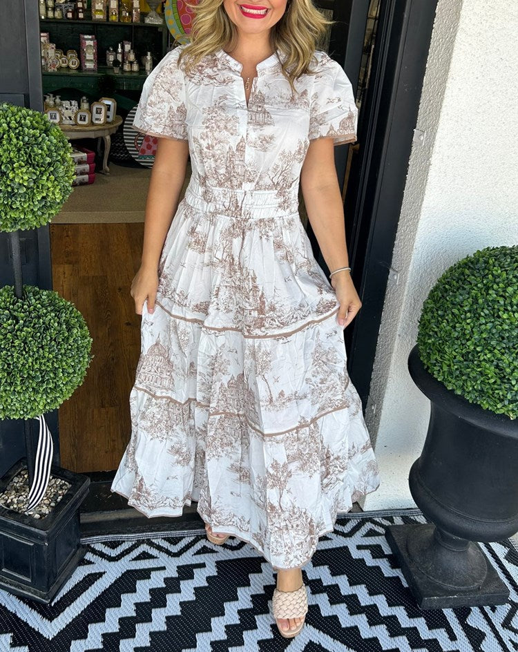 Vestido Maxi Clásico Toile