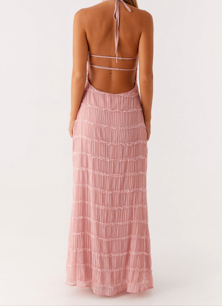 Elegant Halter Maxi Dress