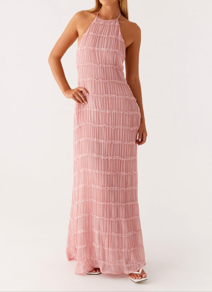 Elegant Halter Maxi Dress