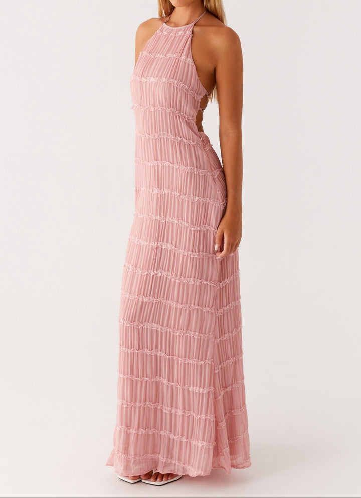 Elegant Halter Maxi Dress