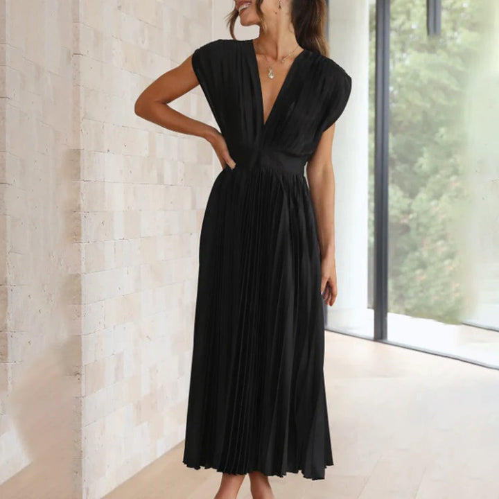 Vestido largo para invitada de boda Soft Flow con ajuste elegante