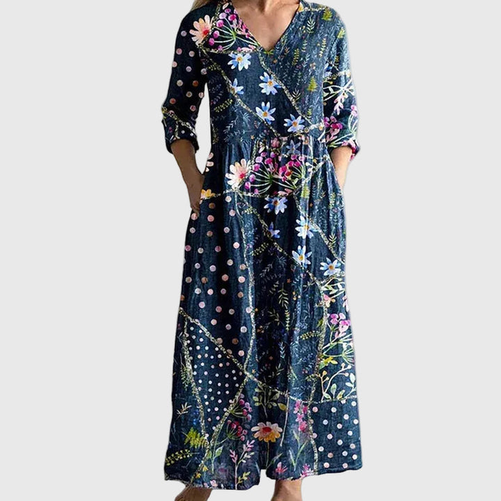 Vestido largo fluido y elegante