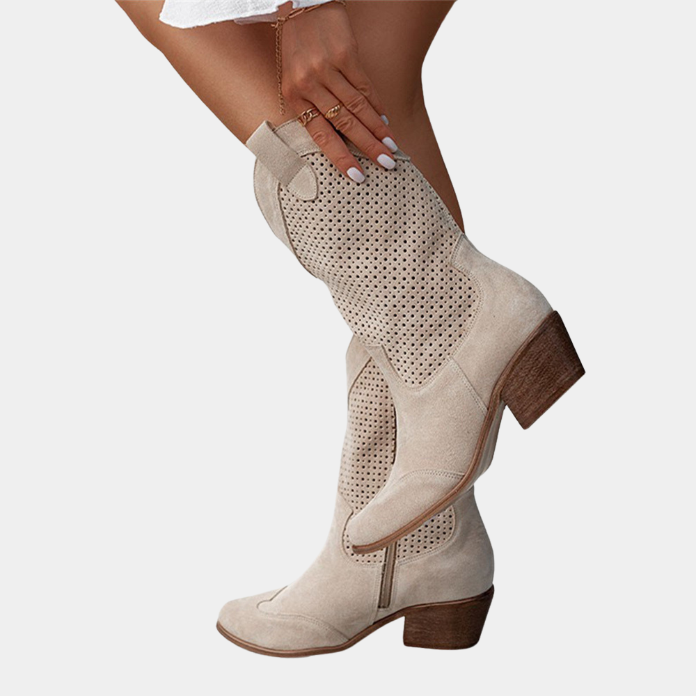 Botas ortopédicas estilo vaquero para mujer