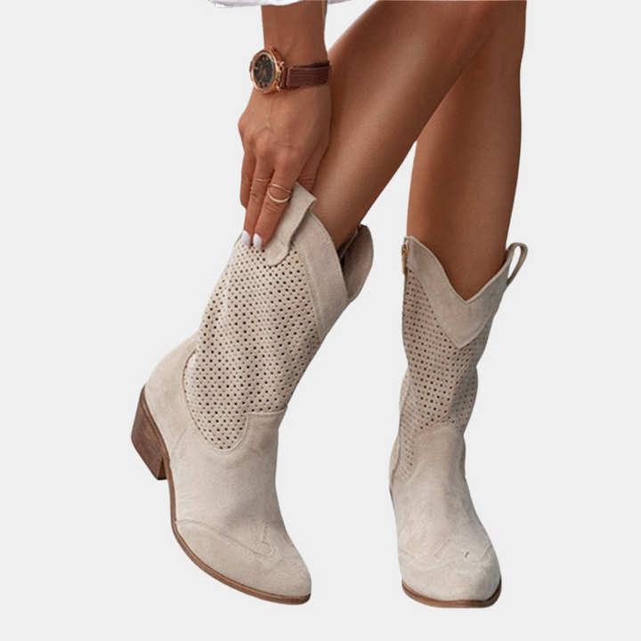 Botas ortopédicas estilo vaquero para mujer