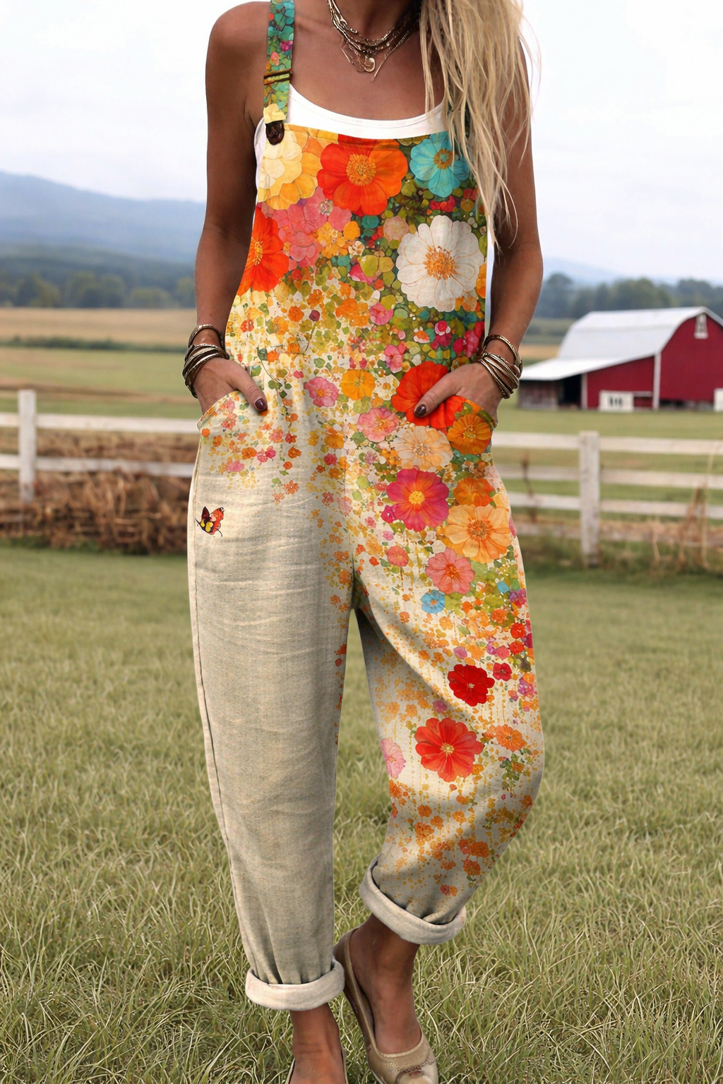 Floral Print Jumpsuit