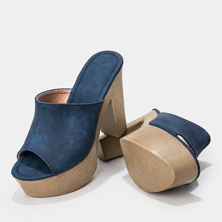 Sandalias planas con plataforma elevada