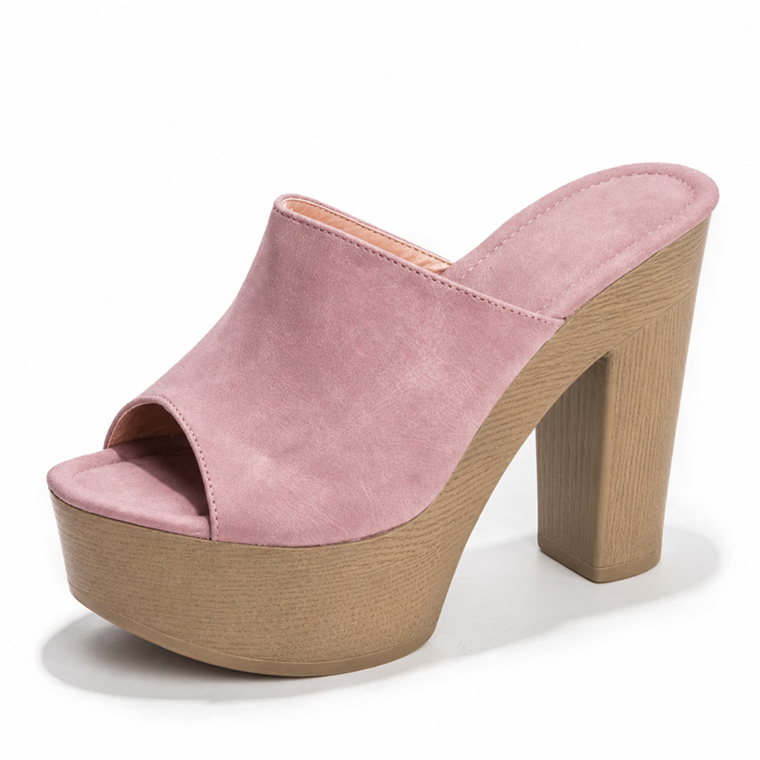 Sandalias planas con plataforma elevada
