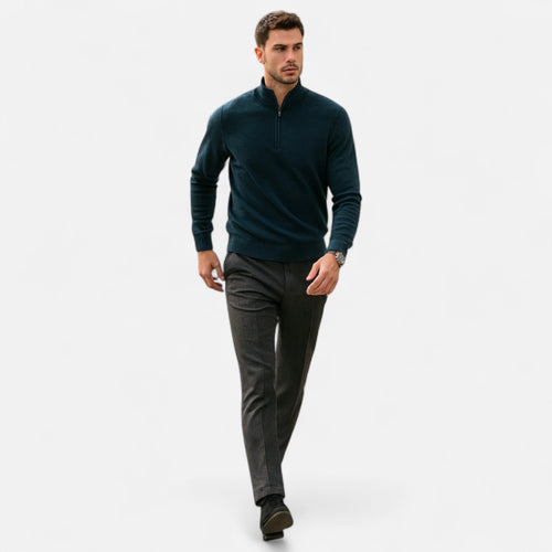 Men's Merino Wool Half-Zip Sweater