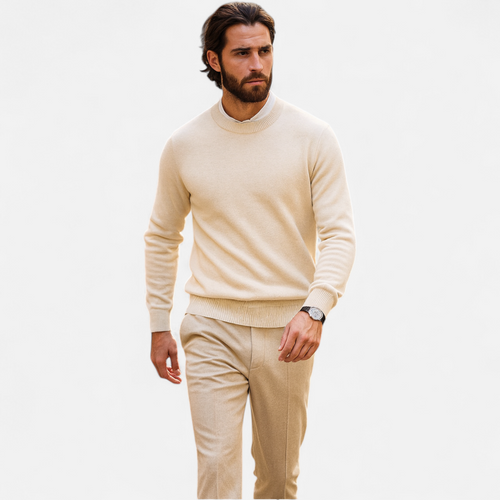 Men's Merino Wool Cashmere Sweater
