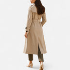 Cappotto classico da donna sopra il ginocchio
