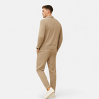 Maglione da uomo in lana e cashmere con zip, stile business