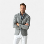 Chaqueta vintage de lana para hombre con cuello alto