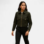 Chaqueta de invierno elegante para mujer con cremallera