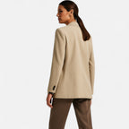 Blazer vintage de doble botonadura para mujer