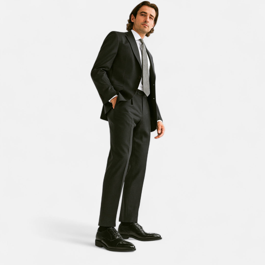 Zapatos formales tallados para hombre con suela antideslizante