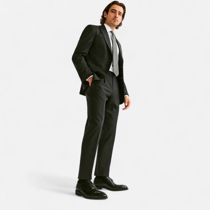 Zapatos formales tallados para hombre con suela antideslizante