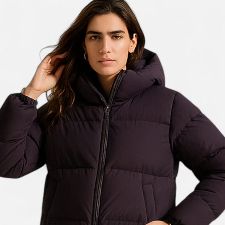 Chaqueta acolchada con capucha versátil para hombre y mujer para meses fríos