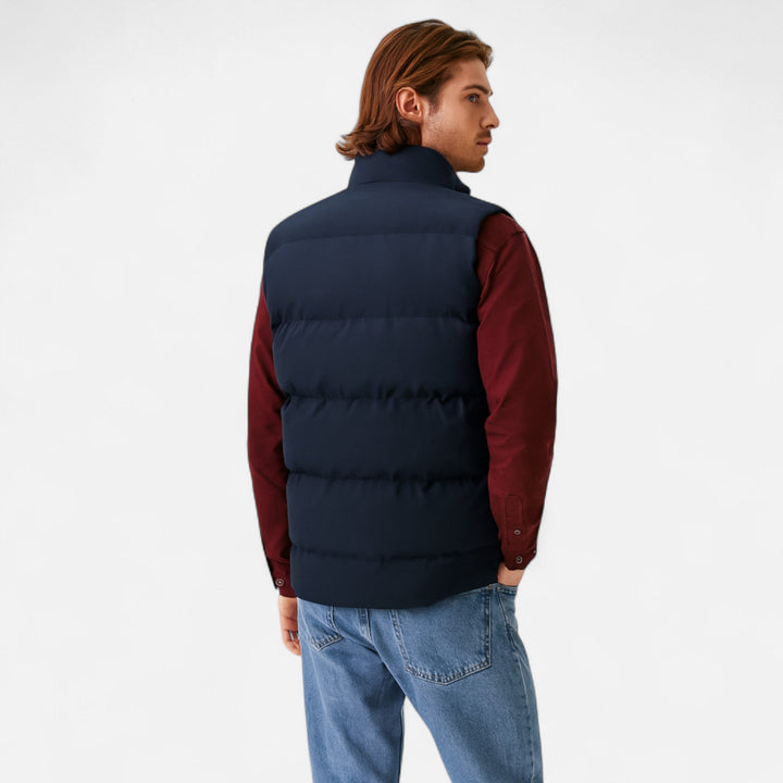 Men’s Practical Winter Vest with Loose Fit and Soft Fleece Lining