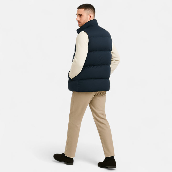 Men’s Practical Winter Vest with Loose Fit and Soft Fleece Lining