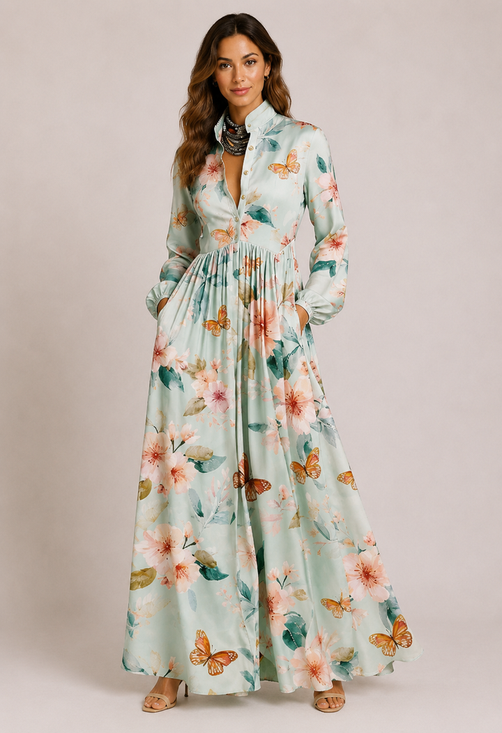 Summer Garden Floral Dress