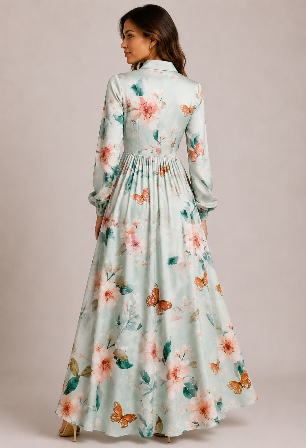 Summer Garden Floral Dress