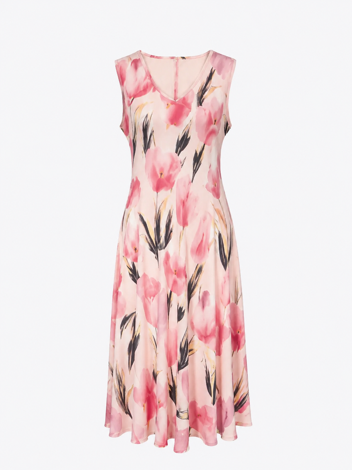 Conjunto de vestido maxi floral y chaqueta