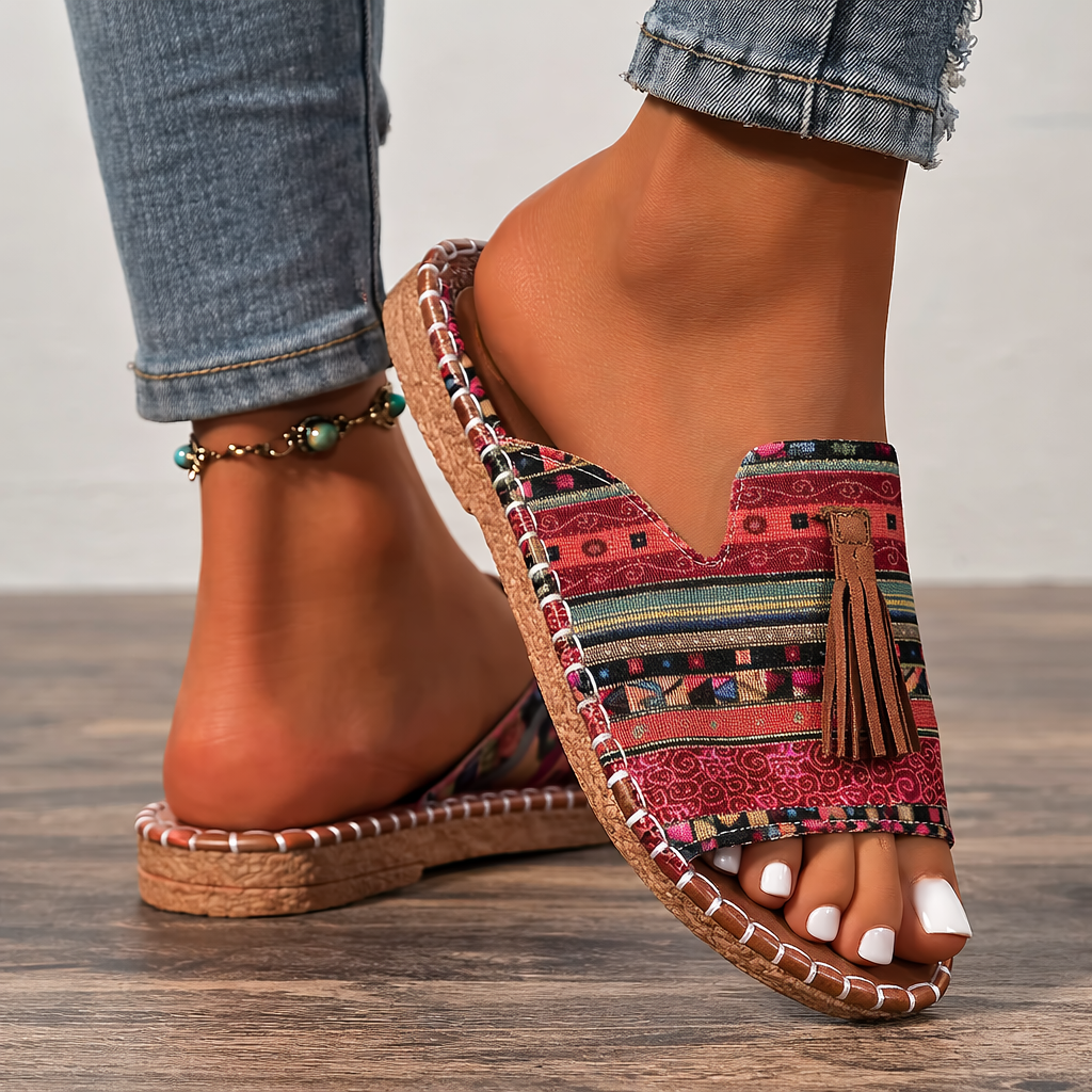Sandalias ortopédicas planas y cómodas