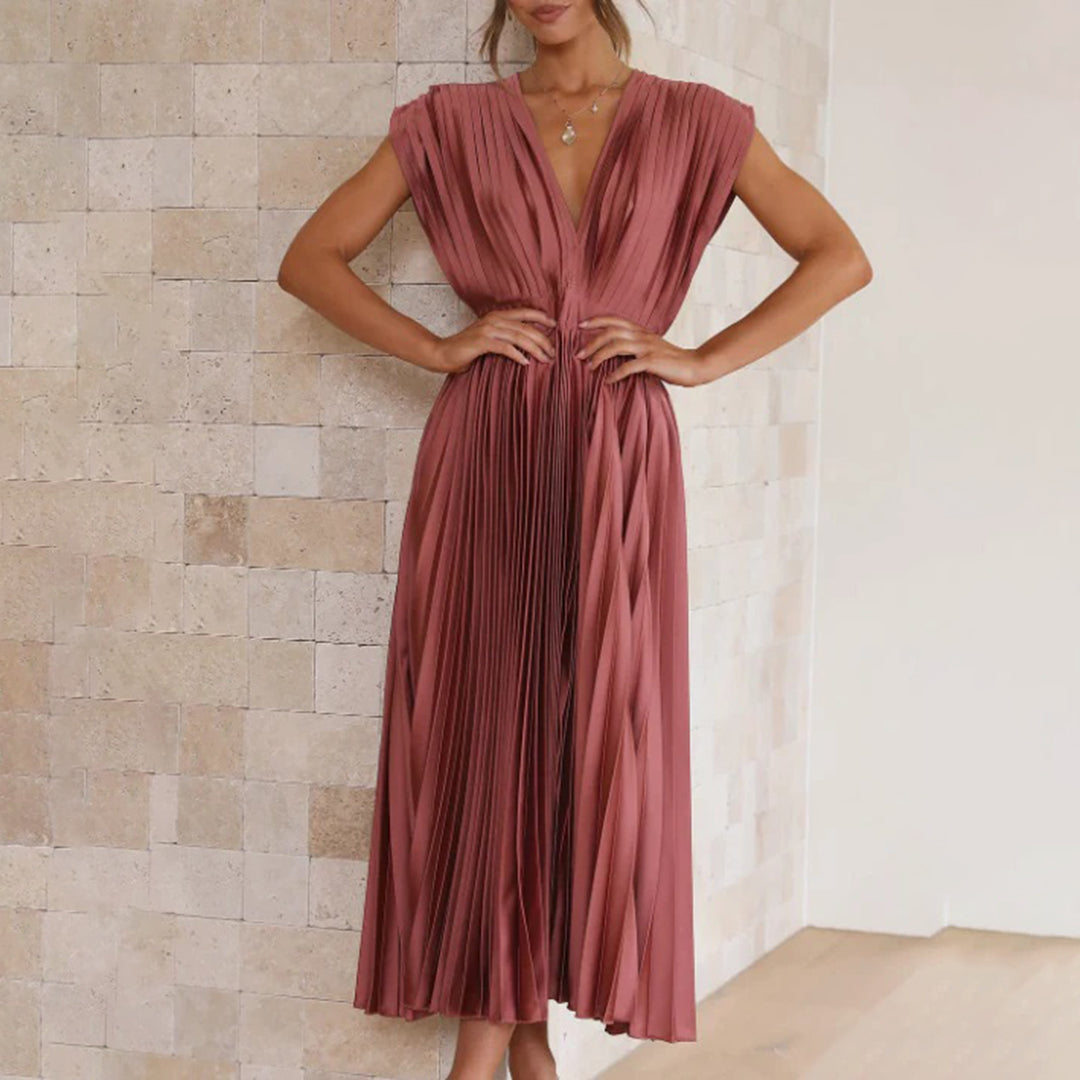 Vestido largo para invitada de boda Soft Flow con ajuste elegante