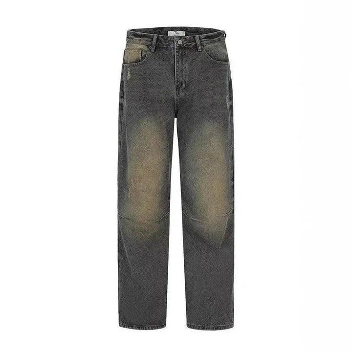 Jeans anchos modernos, sueltos y largos para uso diario para hombre