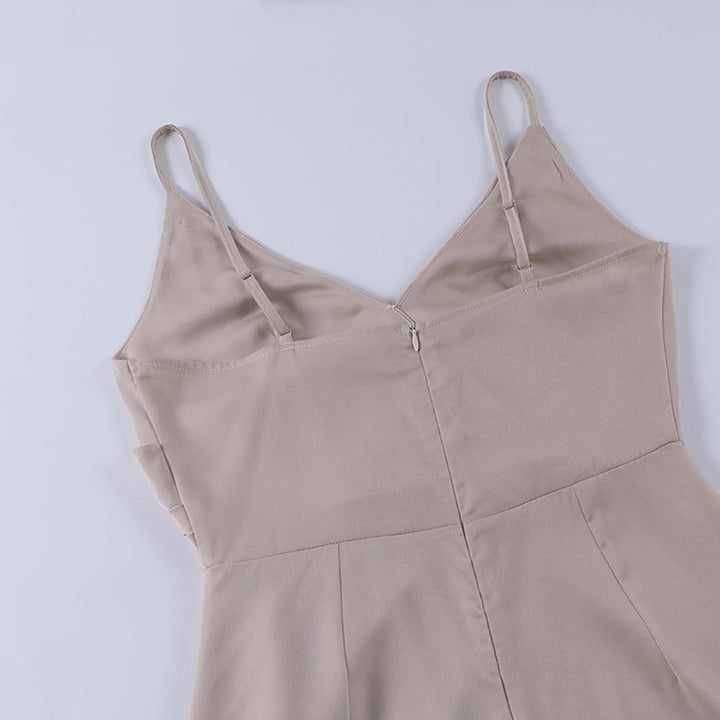Vestido de Noche Maxi con Cuello Cruzado