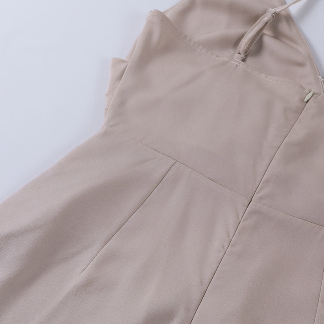 Vestido de Noche Maxi con Cuello Cruzado