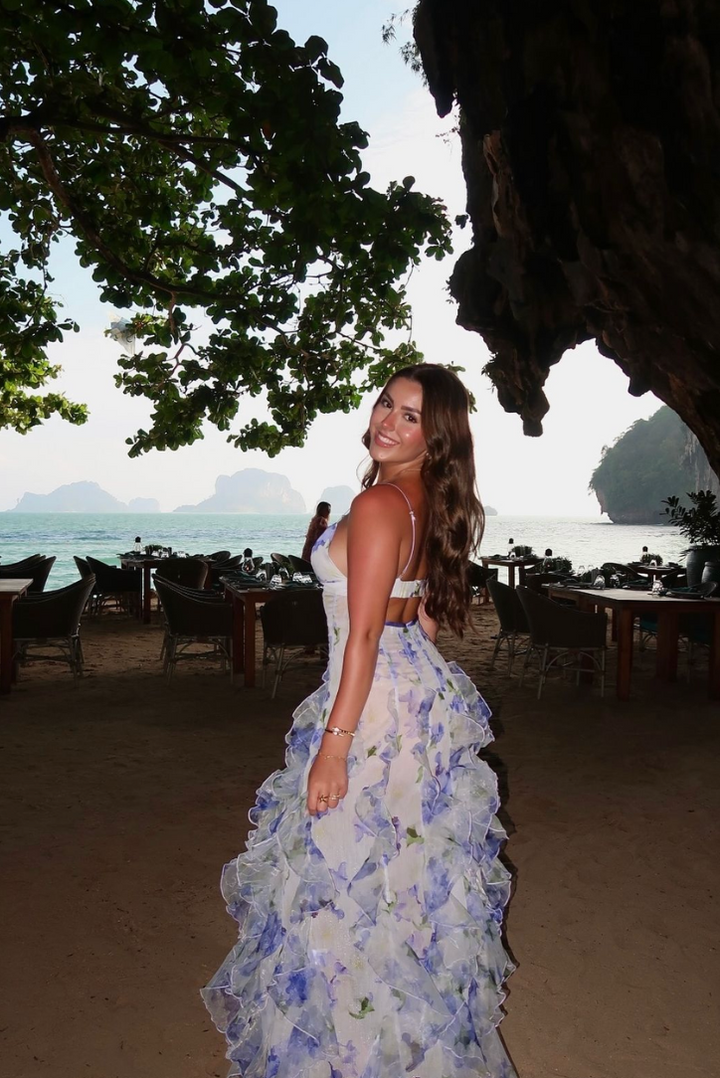 Lace Floral Maxi Dress for Garden Celebrations