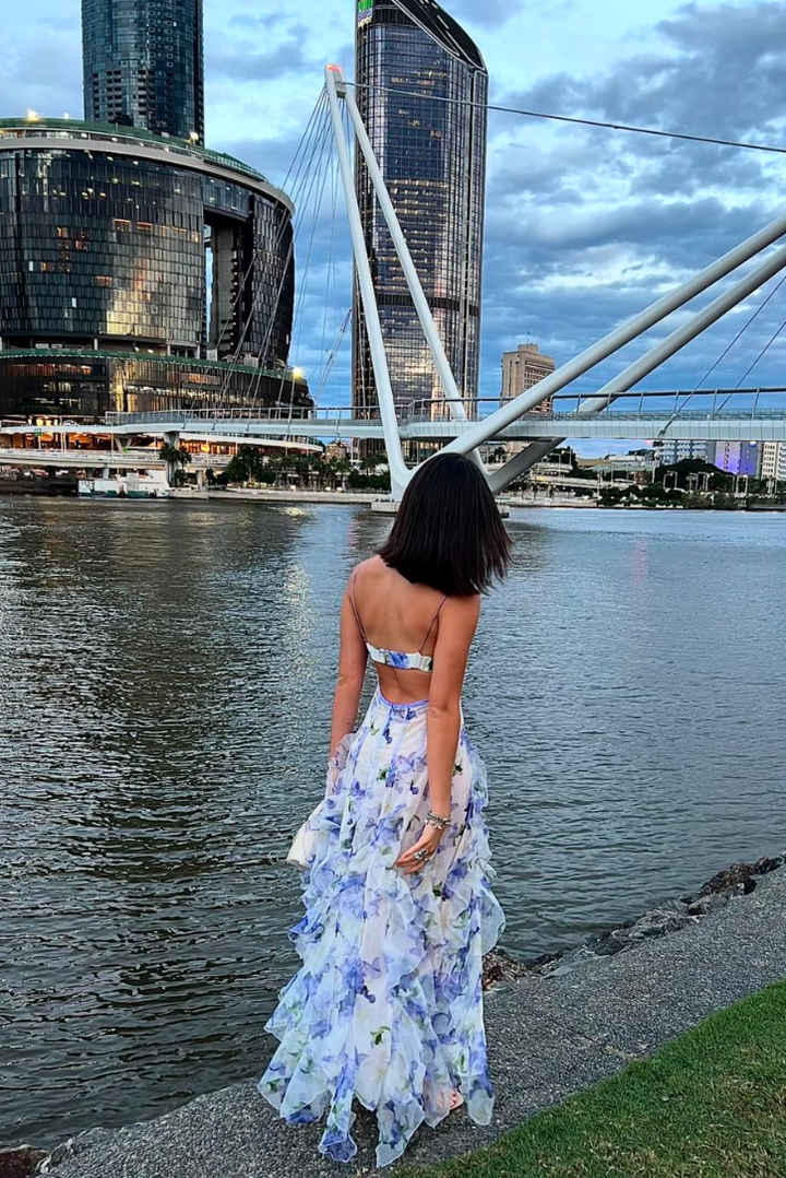 Lace Floral Maxi Dress for Garden Celebrations