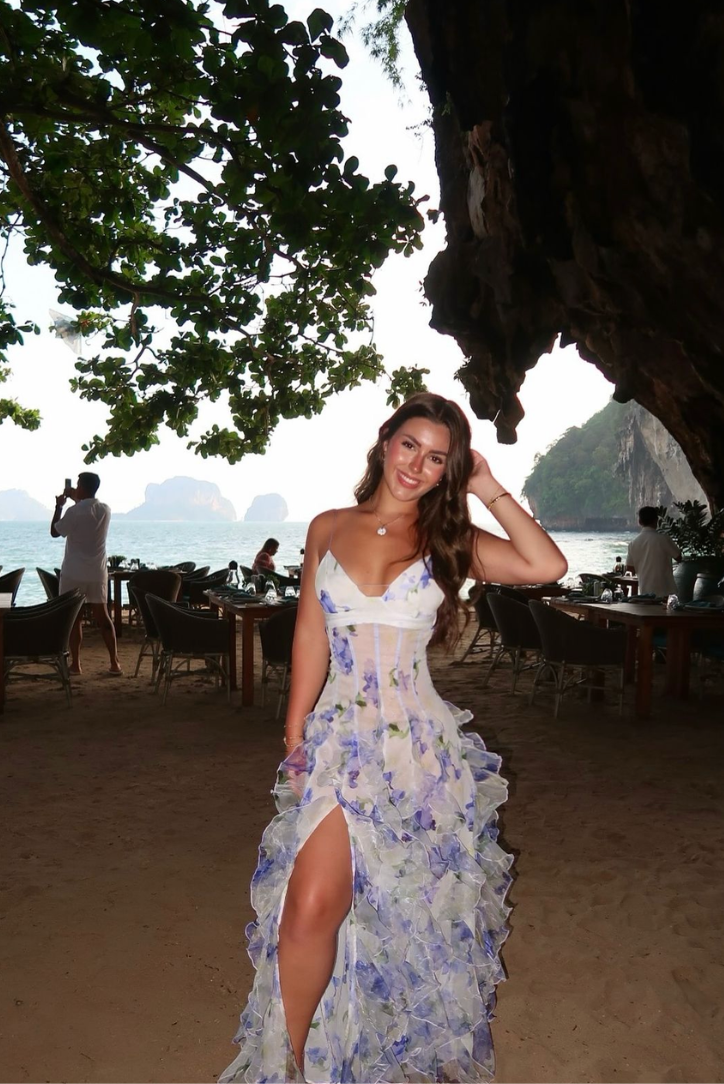 Lace Floral Maxi Dress for Garden Celebrations