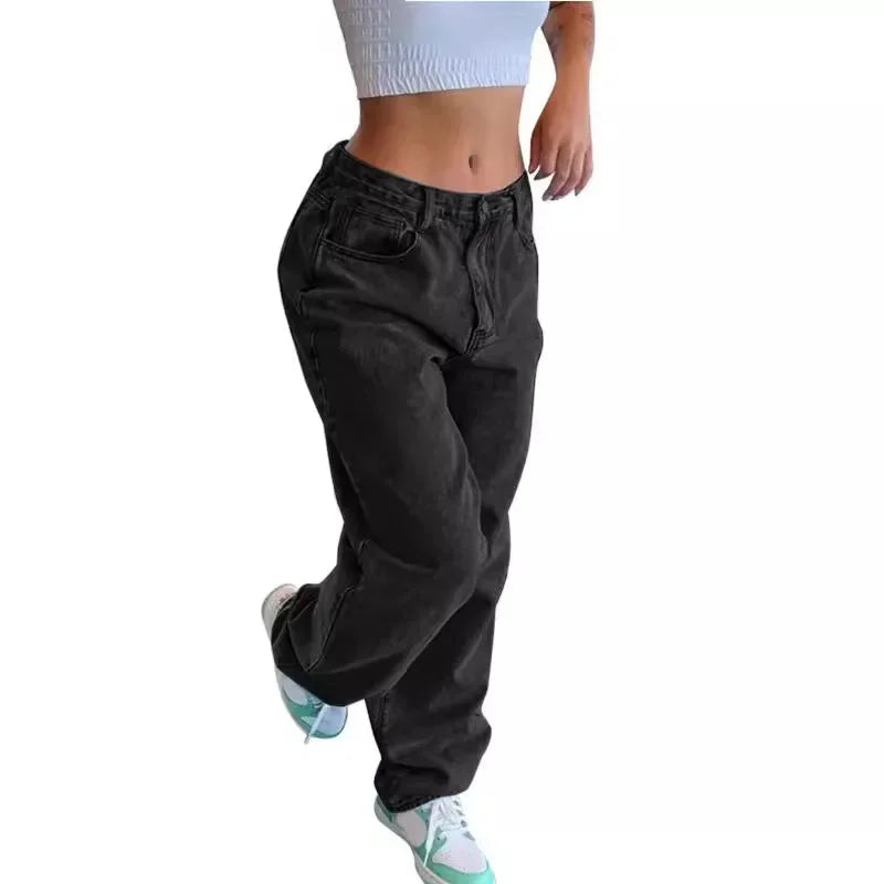 Women's Timeless Outdoor baggy jeans in Mid-Rise Waist