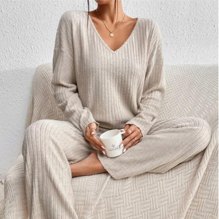 Cozy Ribbed Knit Lounge Set