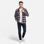 Chaqueta camisa ligera de gran tamaño para hombre