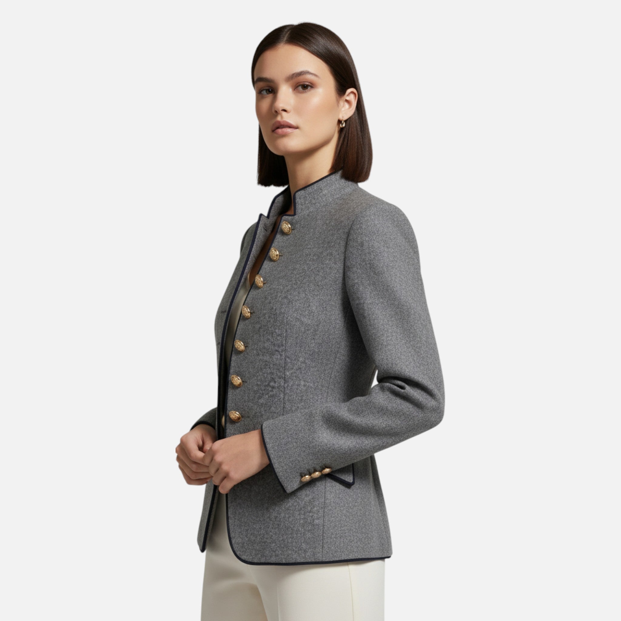 Blazer doppiopetto da donna in lana