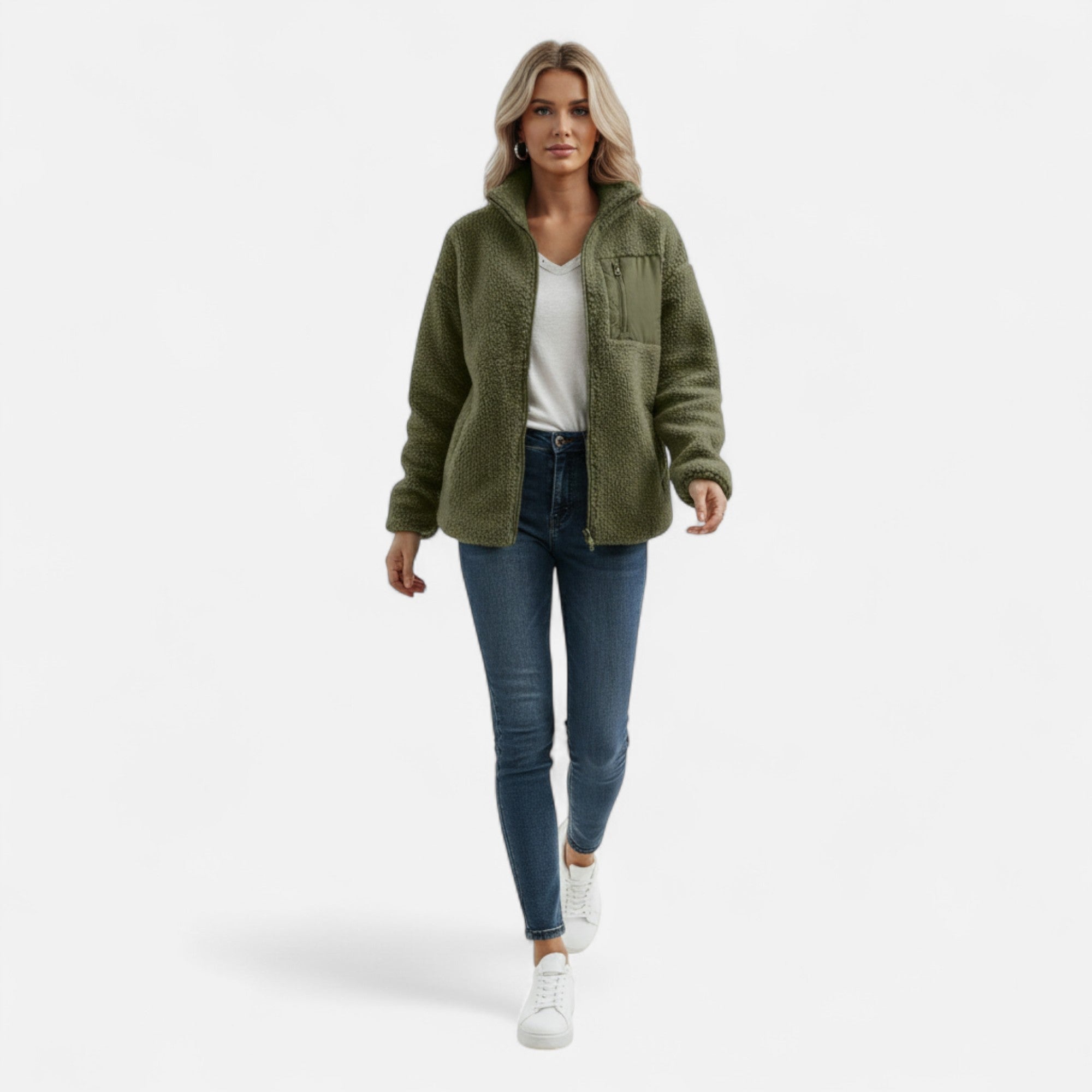 Cappotto Teddy in Pile Heritage da Donna