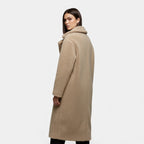 Cappotto Teddy lungo doppiopetto da donna